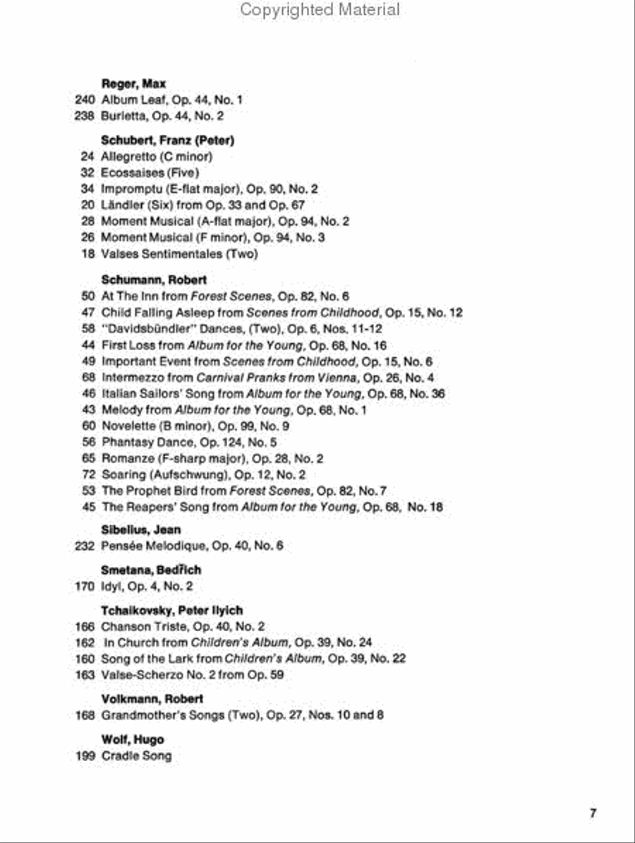 An Anthology of Piano Music Volume 3: The Romantic Period Piano Solo scores gallery preview page 4