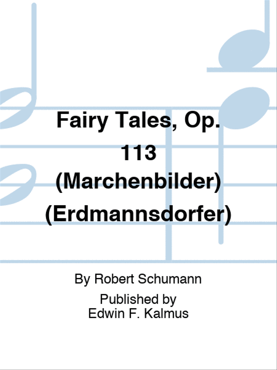 Fairy Tales, Op. 113 (Marchenbilder) (Erdmannsdorfer) Score scores gallery preview page 1