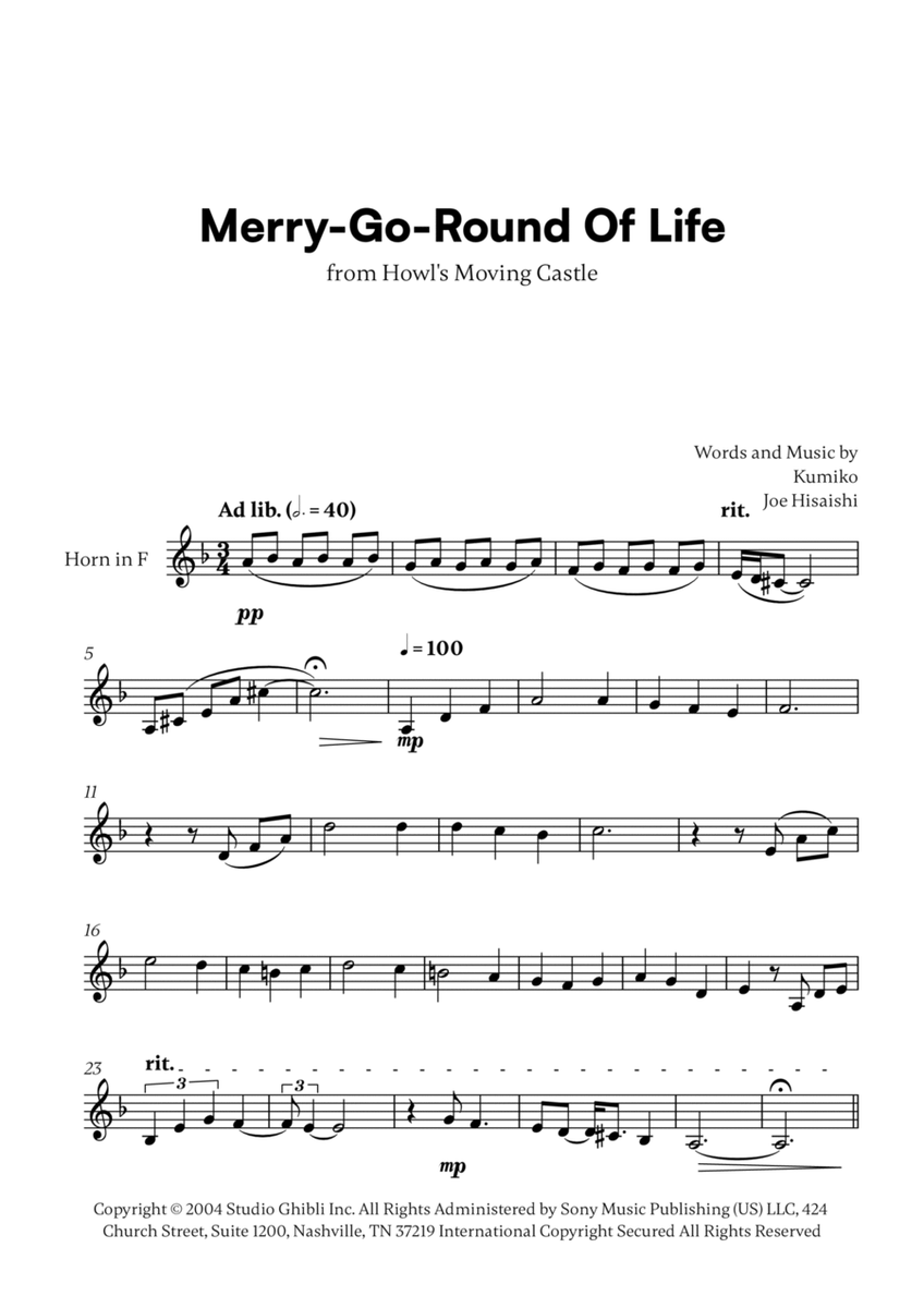 Merry-go-round Of Life image number null