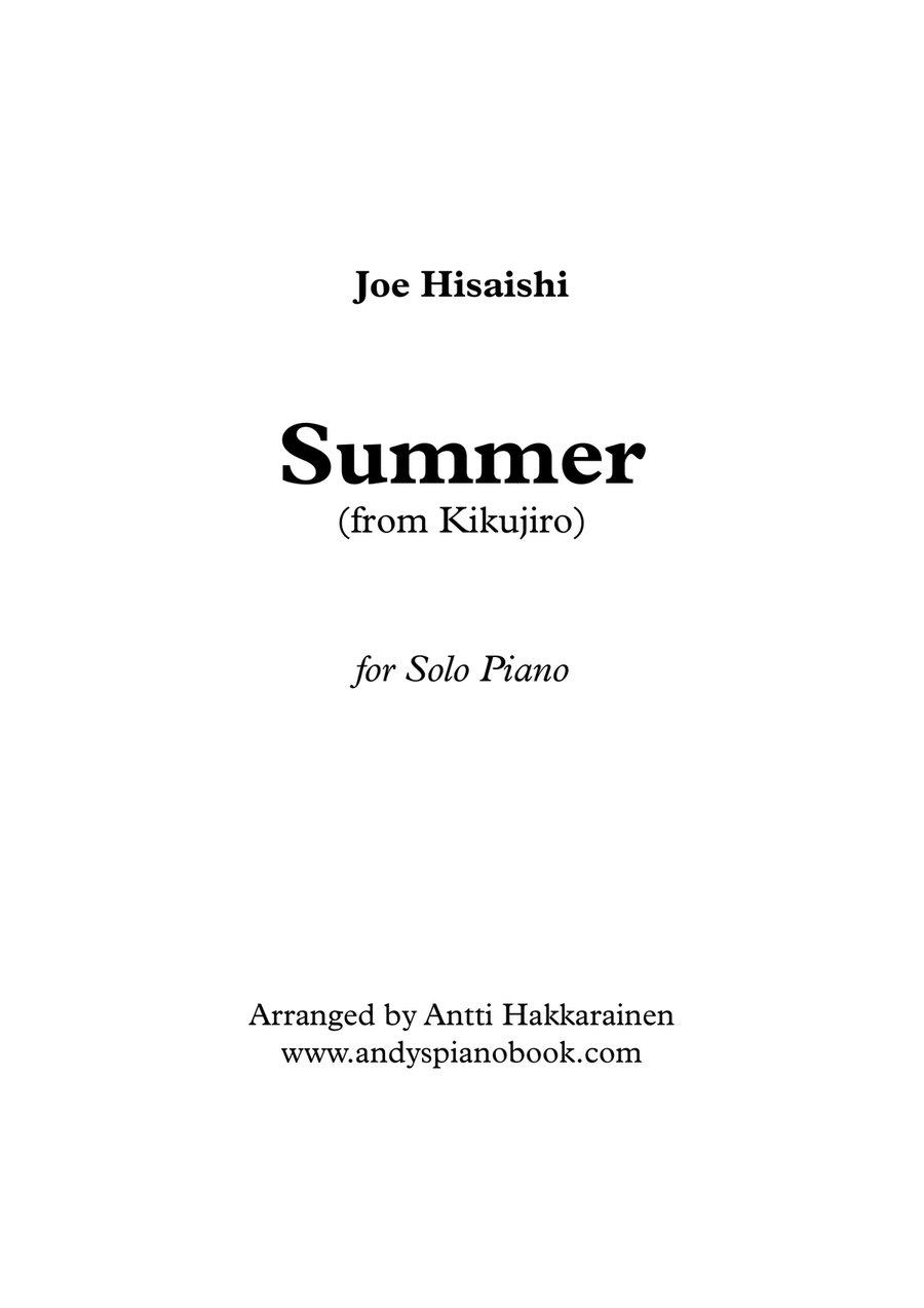 Summer Piano Solo scores gallery preview page 1