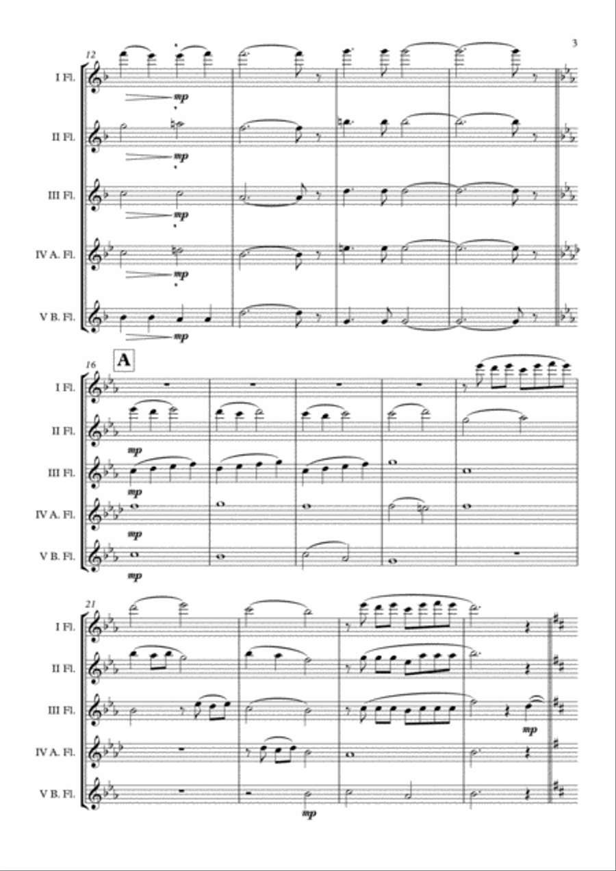 Kyrie For The Magdalene Kyrie For The Magdalene Flute Choir scores gallery preview page 4