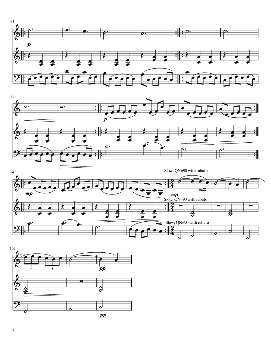 La Valse D'amelie String Trio scores gallery preview page 4