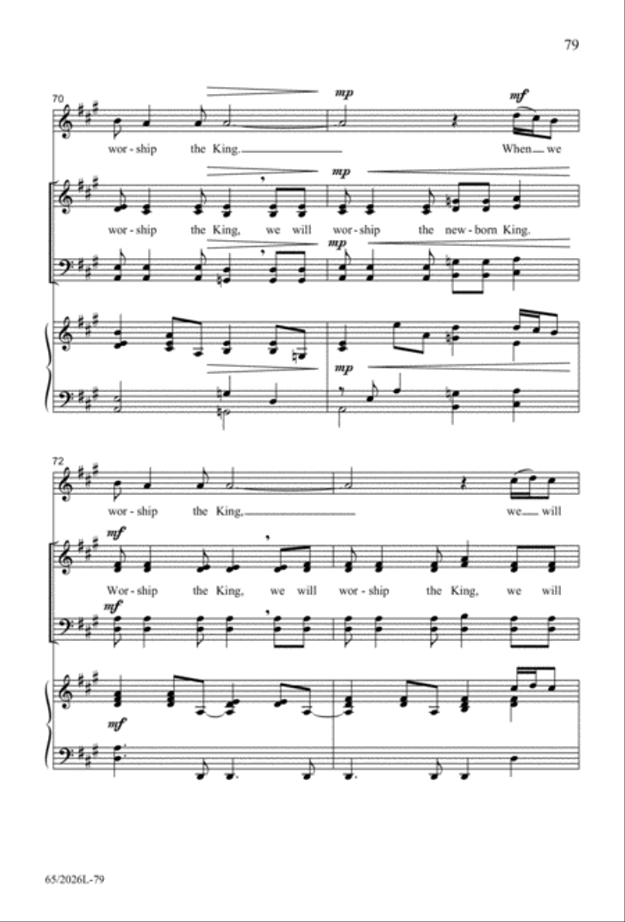 Night of the Father's Love 4-Part scores gallery preview page 80