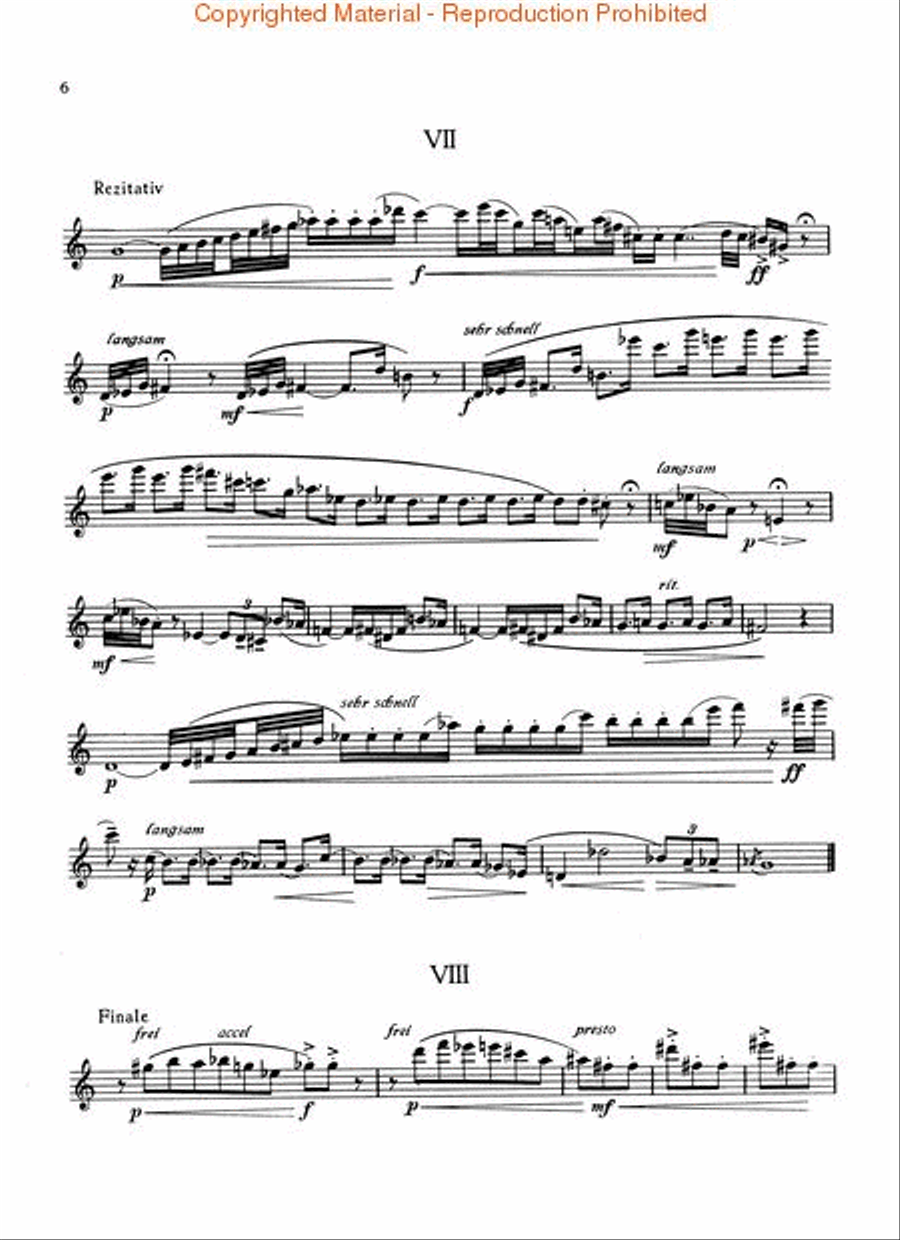 8 Pieces for Flute (1927) Flute Solo scores gallery preview page 3