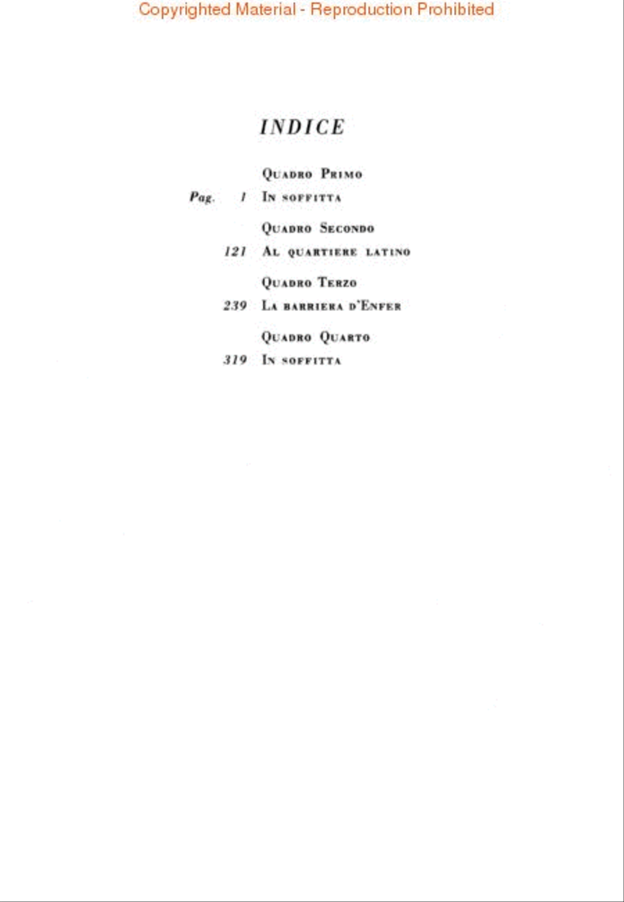 La Bohème La Bohème Choir scores gallery preview page 2