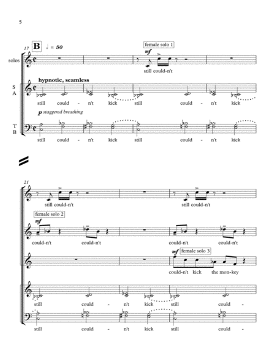 Audibly Exhale describes the experience of a crystal meth addict Divisi scores gallery preview page 6