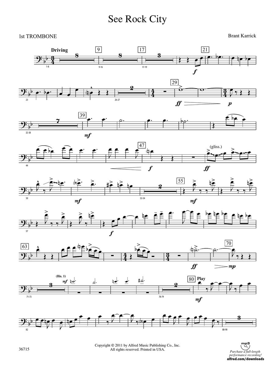 See Rock City: 1st Trombone