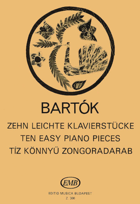 Book cover for Ten Easy Piano Pieces