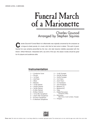 Funeral March of a Marionette: Score