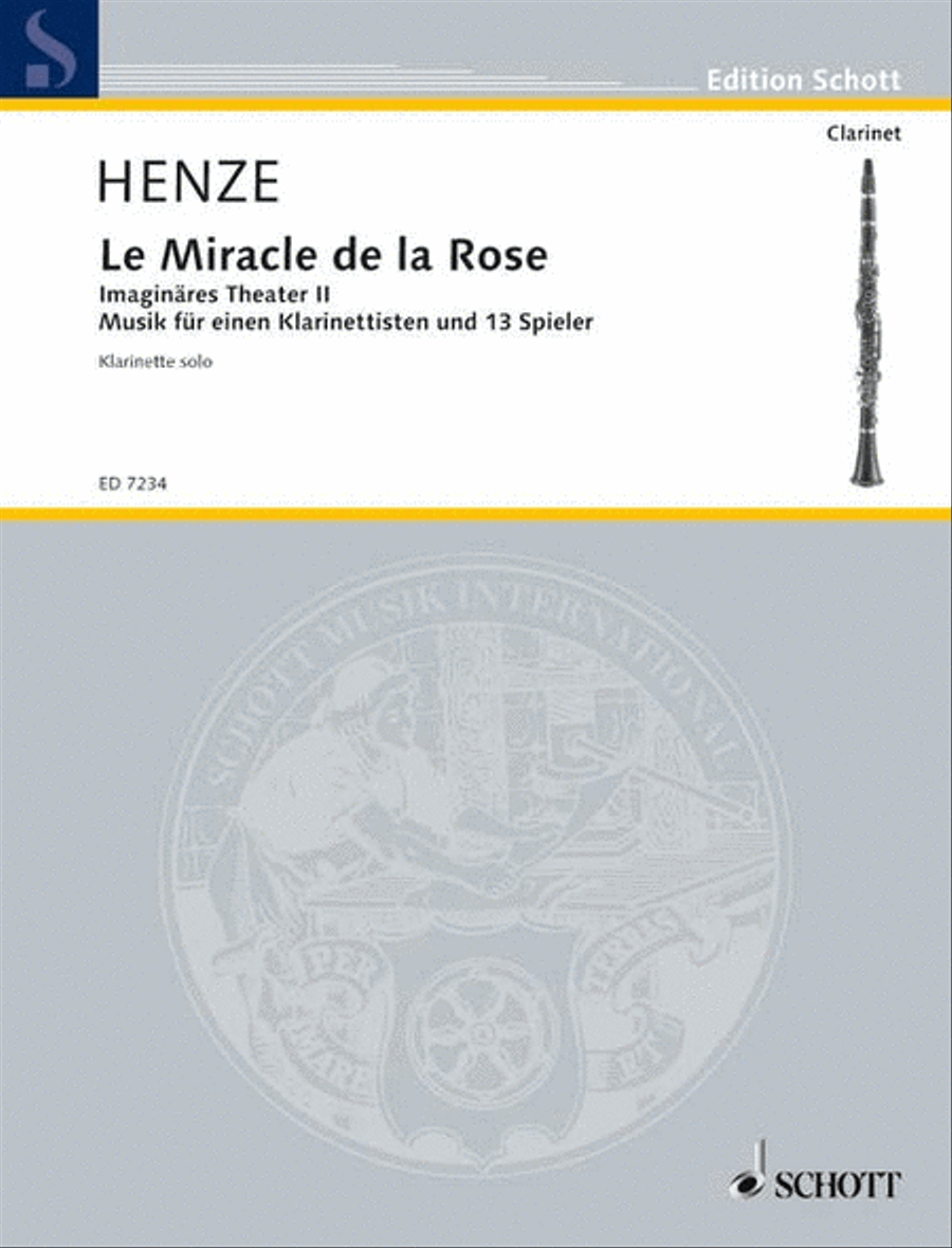 Le Miracle de la Rose Clarinet scores gallery preview page 1