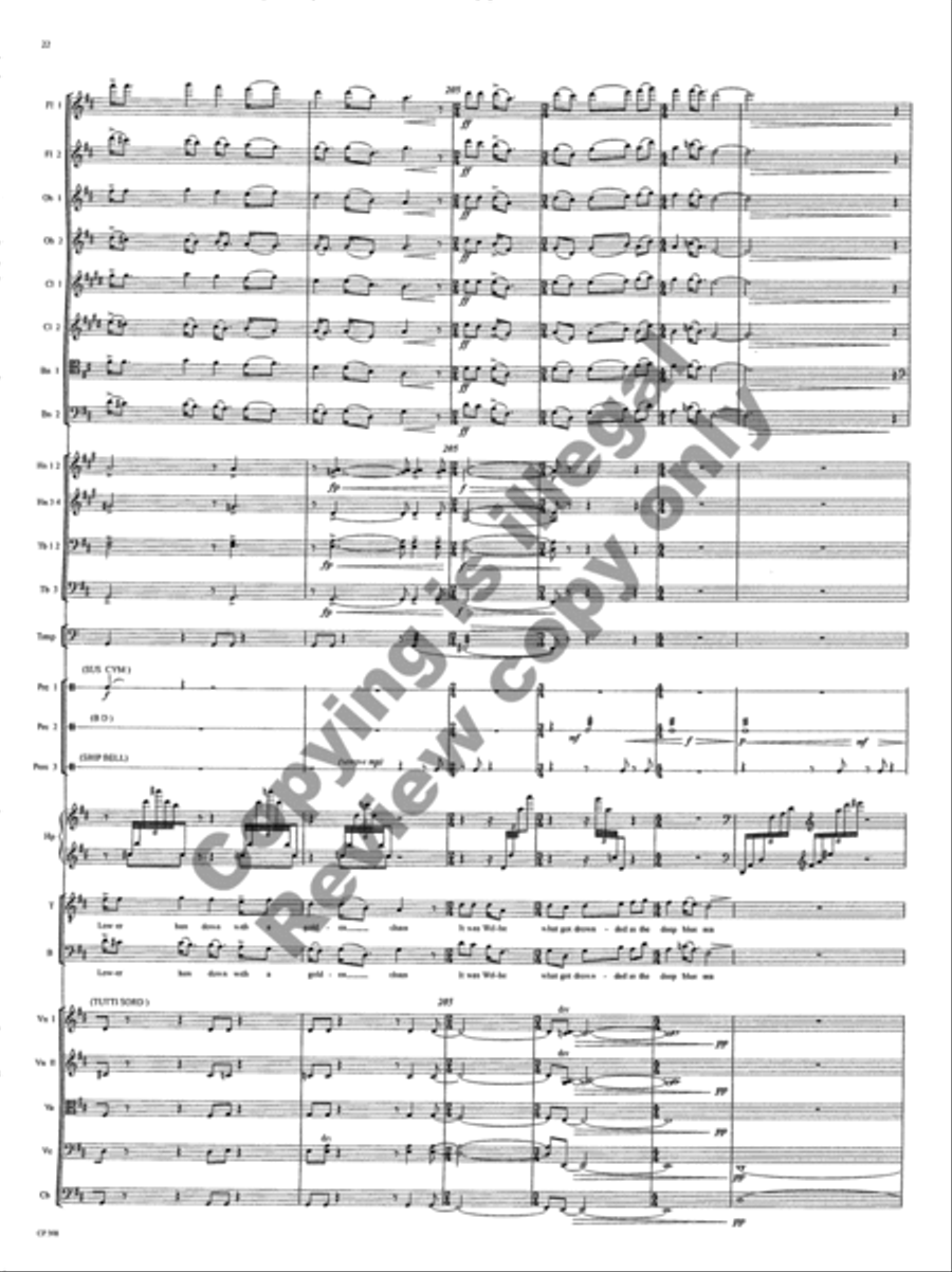American Folk Song Suite (Orchestra Score) Choir scores gallery preview page 78