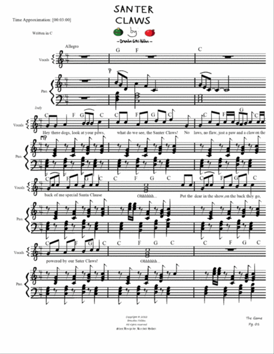 Santer Claws Voice scores gallery preview page 3