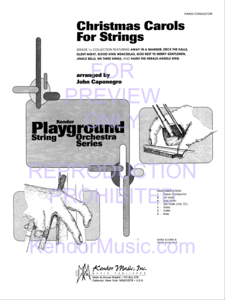 Christmas Carols For Strings String Orchestra scores gallery preview page 2