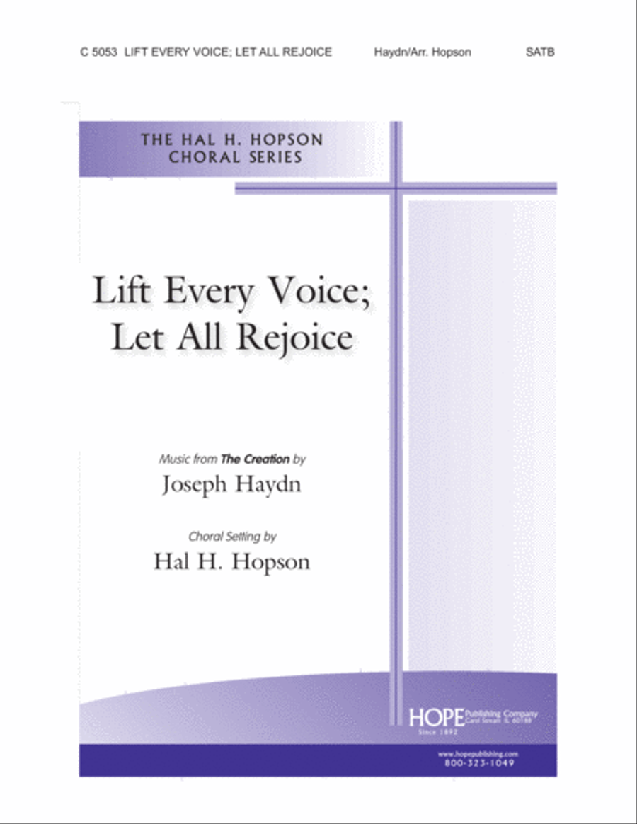Lift Every Voice; Let All Rejoice Choir scores gallery preview page 1