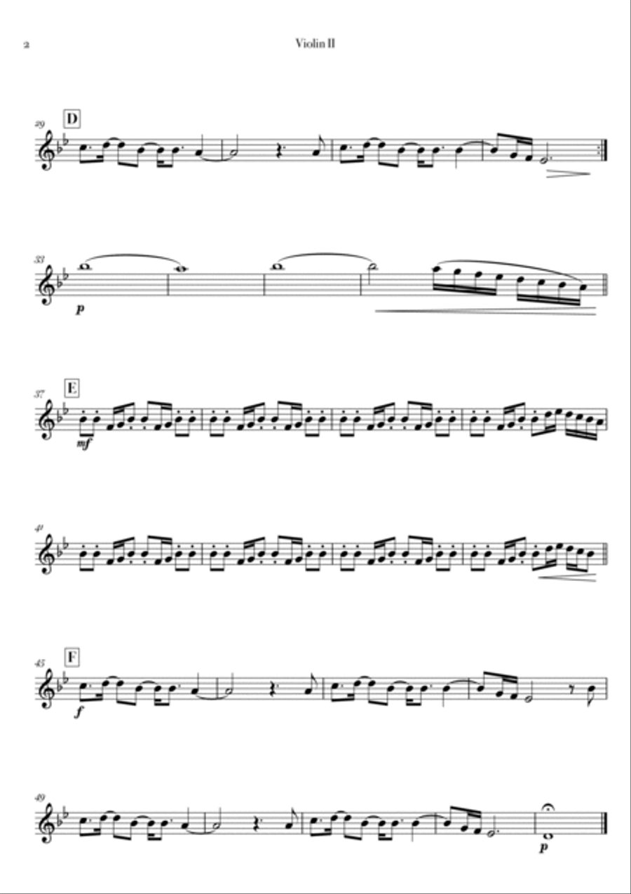 Say You Won't Let Go String Quartet scores gallery preview page 4