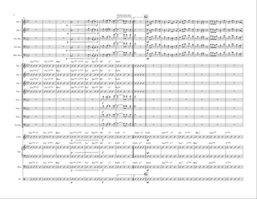 You And The Night And The Music Jazz Ensemble scores gallery preview page 6