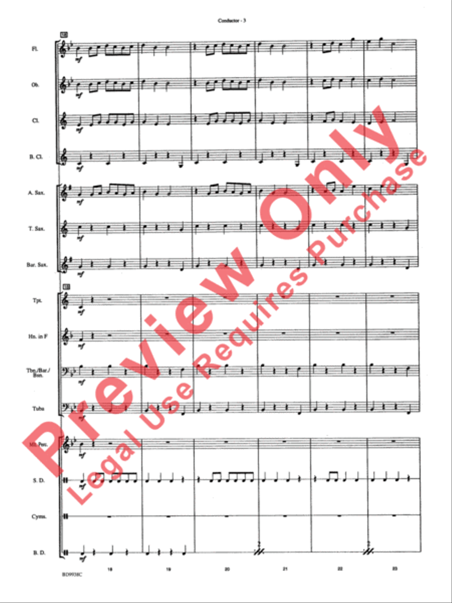 Overture 1812 Concert Band scores gallery preview page 5