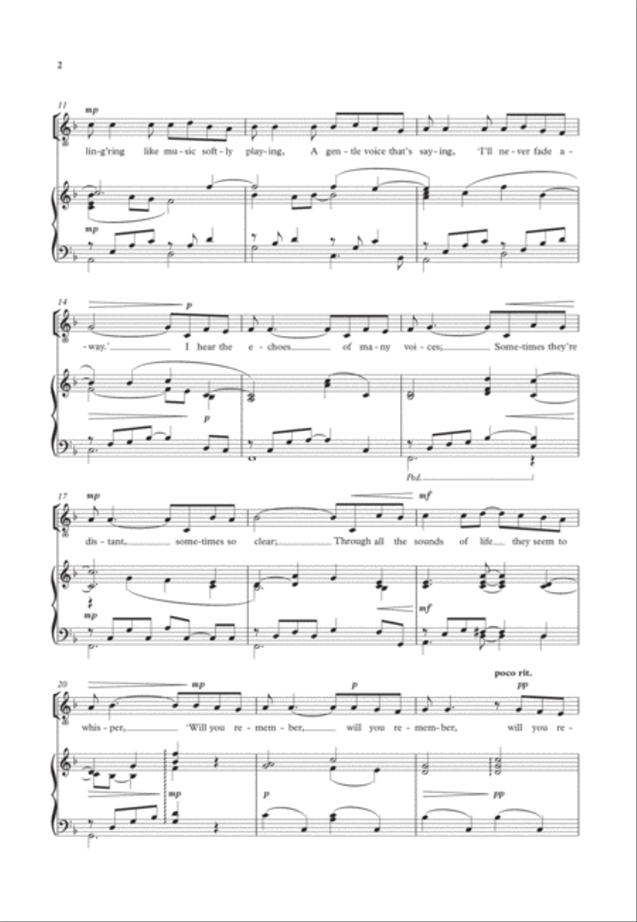 A flower remembered High Voice scores gallery preview page 2
