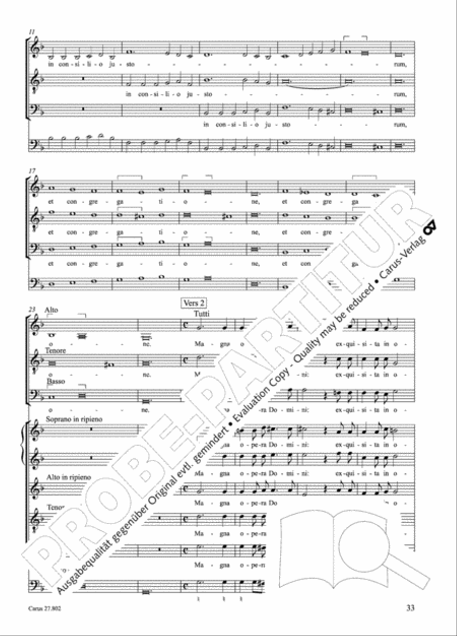 Salmi I (Selva morale e spirituale) Collection / Songbook scores gallery preview page 58