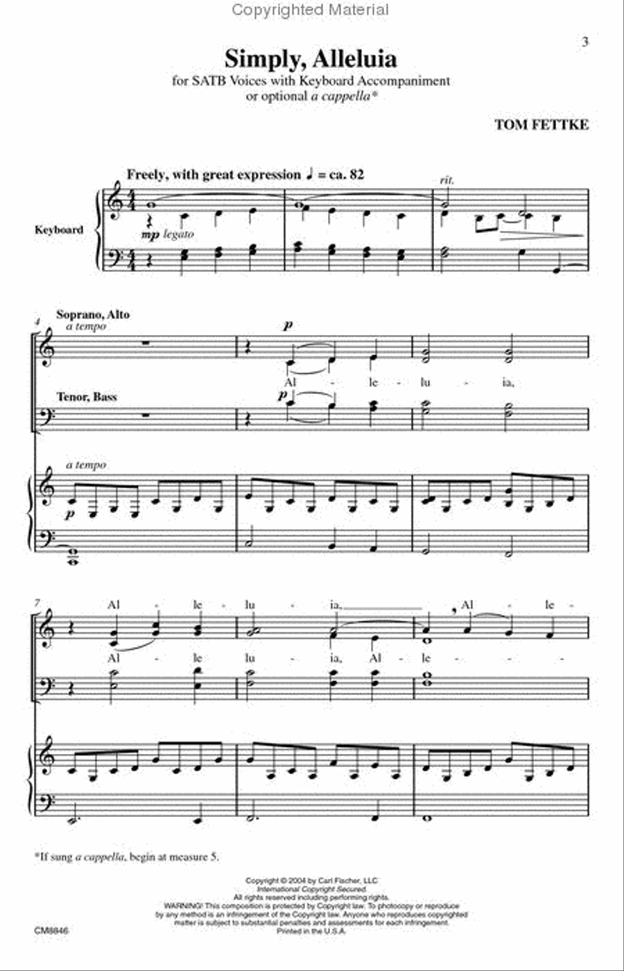 Simply Alleluia 4-Part scores gallery preview page 2