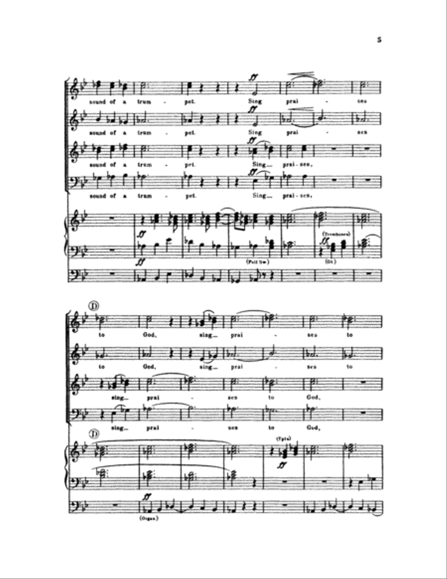 O Clap Your Hands (Choral Score) 4-Part scores gallery preview page 5