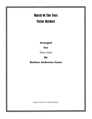 Book cover for March of the Toys (Flute Duet, Score)