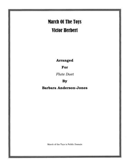 March of the Toys (Flute Duet, Score) image number null