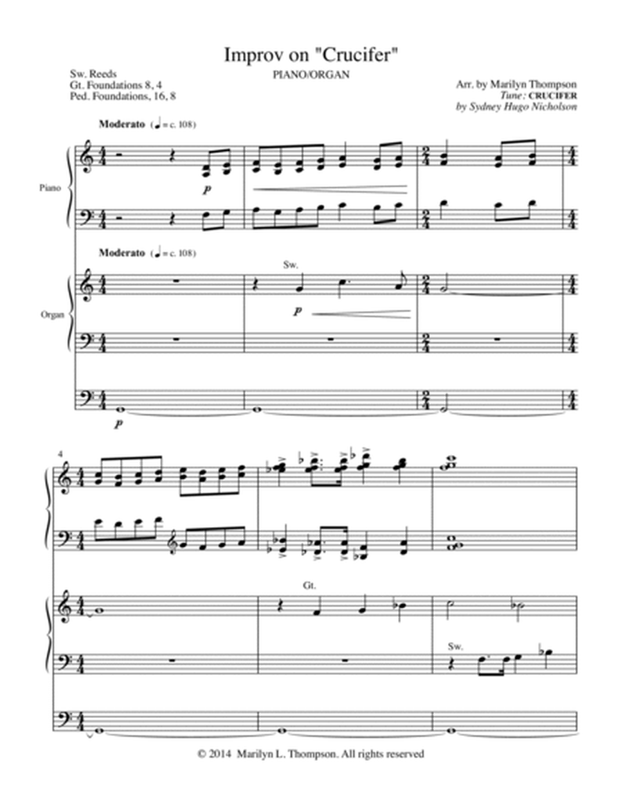 Improv on "Crucifer"--Piano/Organ Duet.pdf image number null