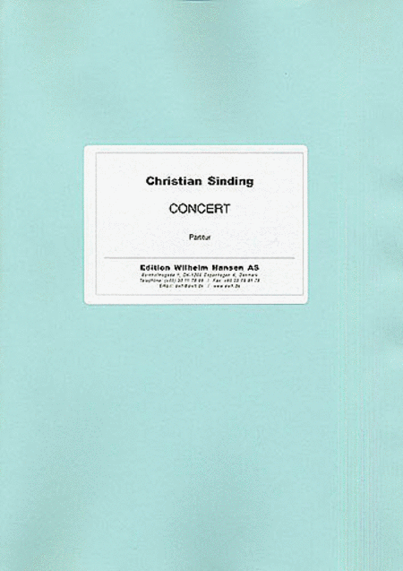 Christian Sinding: Piano Concerto Op.6 (Score)