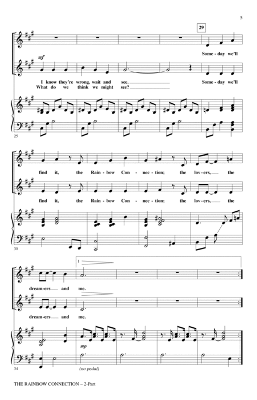 The Rainbow Connection (arr. Audrey Snyder) 2-Part scores gallery preview page 3