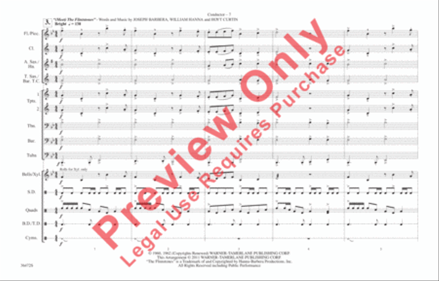 Cartoon Capers Marching Band scores gallery preview page 8