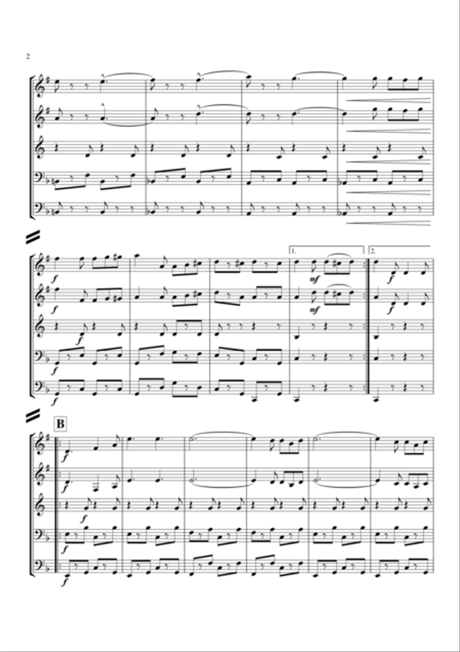 Washington Post Washington Post Brass Quintet scores gallery preview page 3