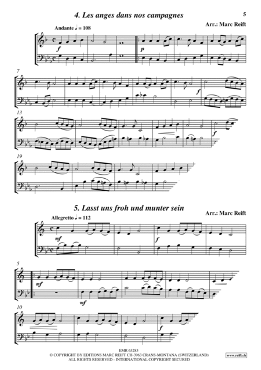 35 Easy Christmas Duets Cornet scores gallery preview page 5