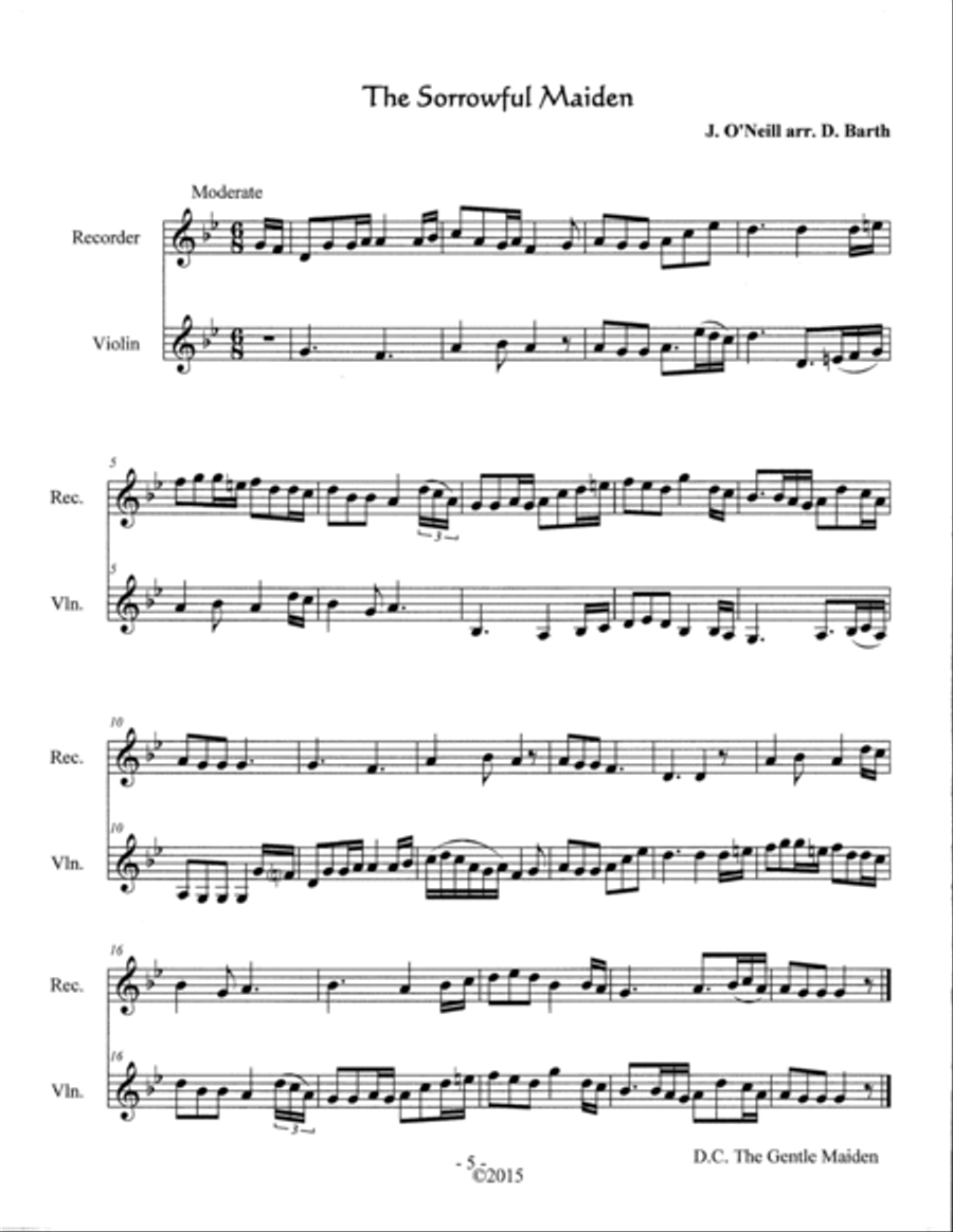 Maidens of Melody (Complete Duo Anthology) Set of Parts scores gallery preview page 6