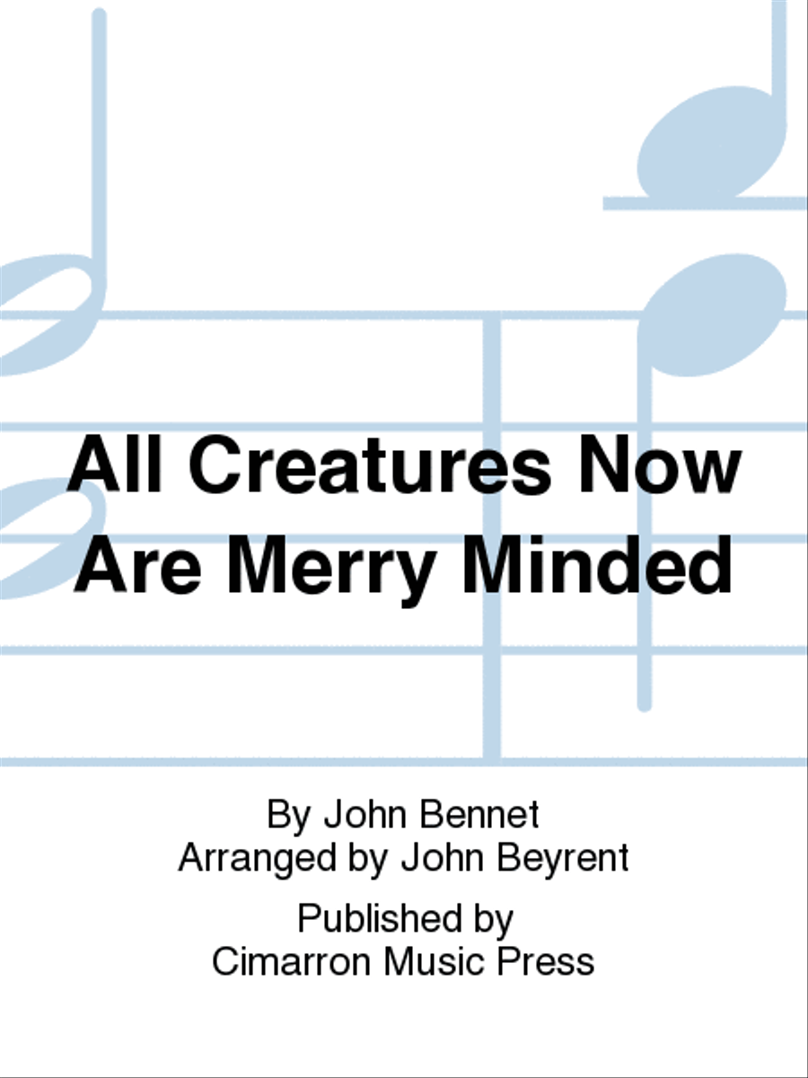 All Creatures Now Are Merry Minded Brass Quintet scores gallery preview page 1