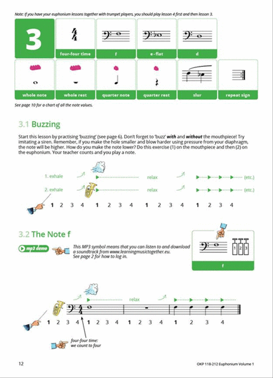Learning Music Together Vol. 1 Baritone Horn scores gallery preview page 5