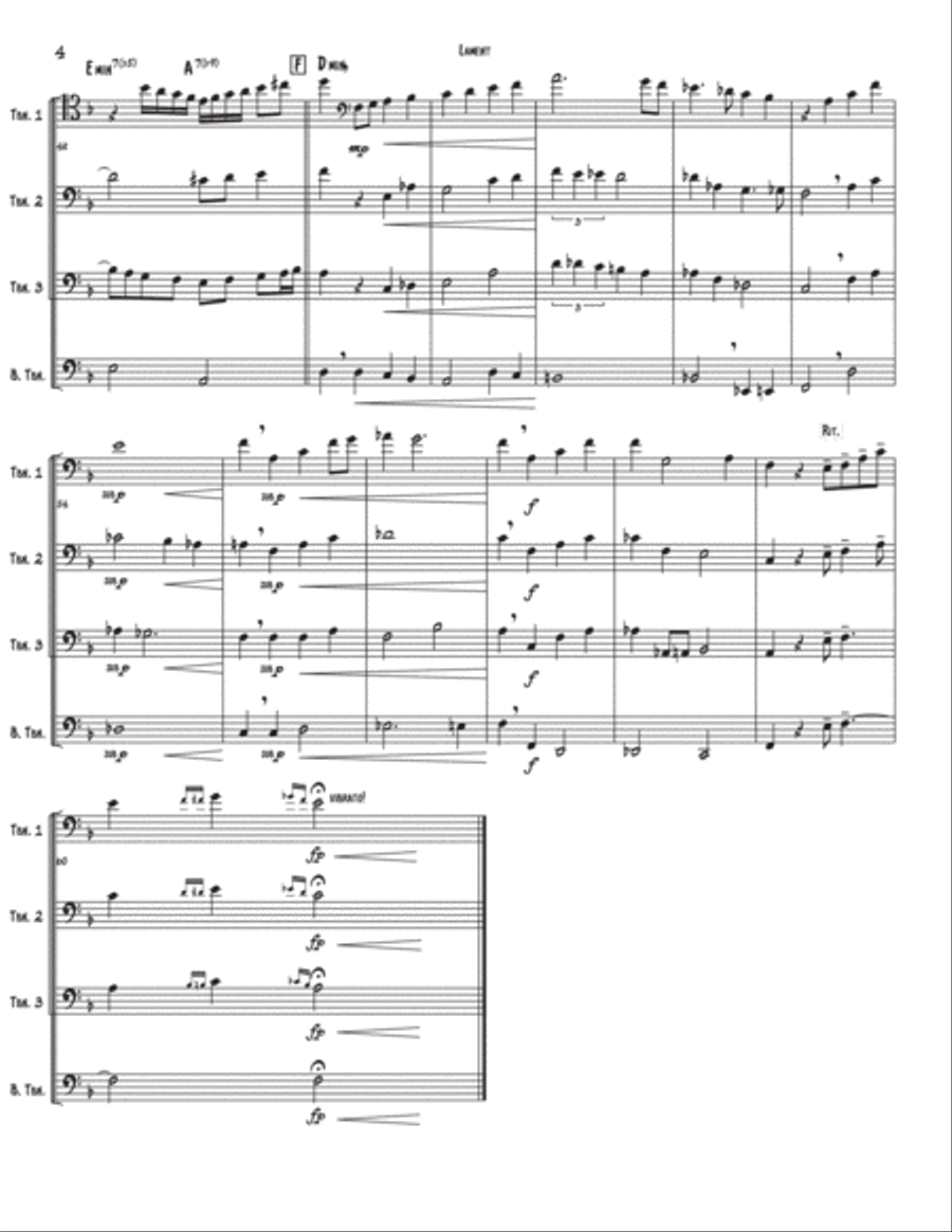 Lament Brass Ensemble scores gallery preview page 6