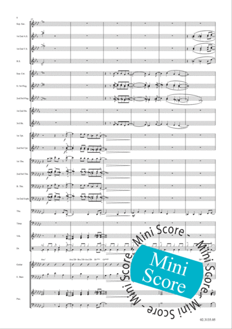 The Way You Look Tonight Fanfare Band scores gallery preview page 14