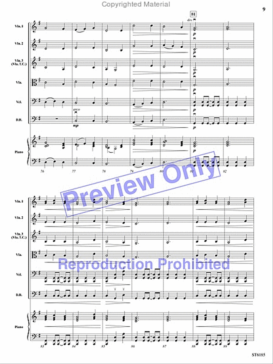 Rhythmic Snapshots of Christmas String Orchestra scores gallery preview page 8