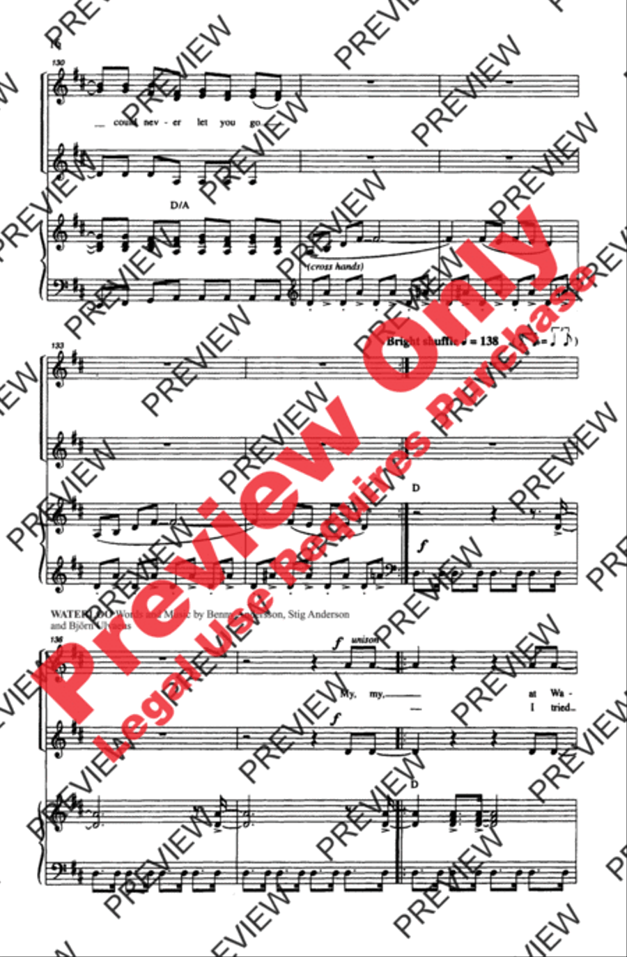 ABBA Forever! ABBA Forever! Women's Choir scores gallery preview page 16