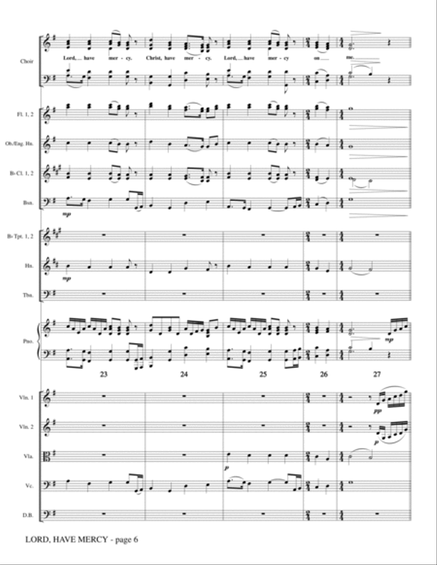 Lord Have Mercy - Full Score Choir scores gallery preview page 6