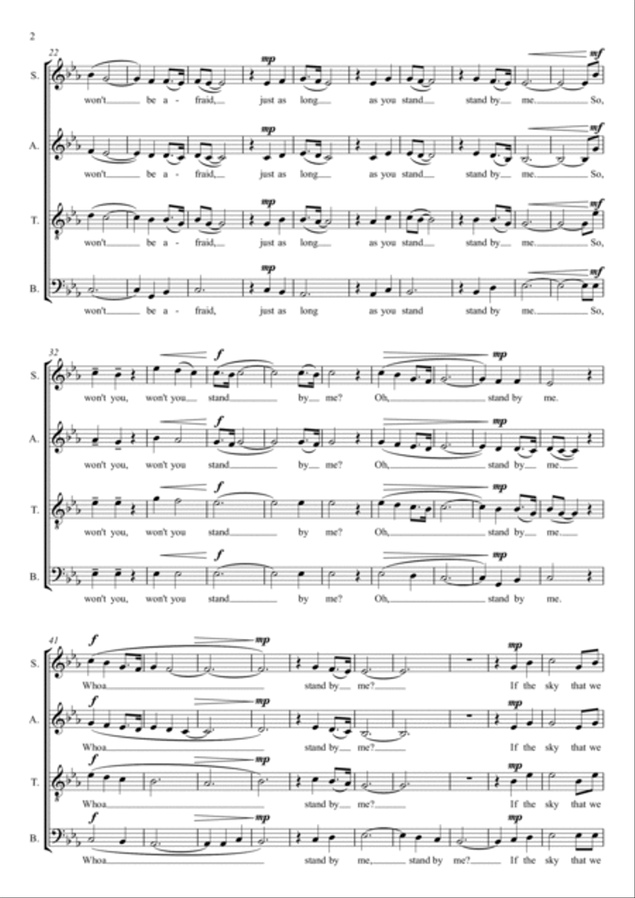 Stand By Me 4-Part scores gallery preview page 2
