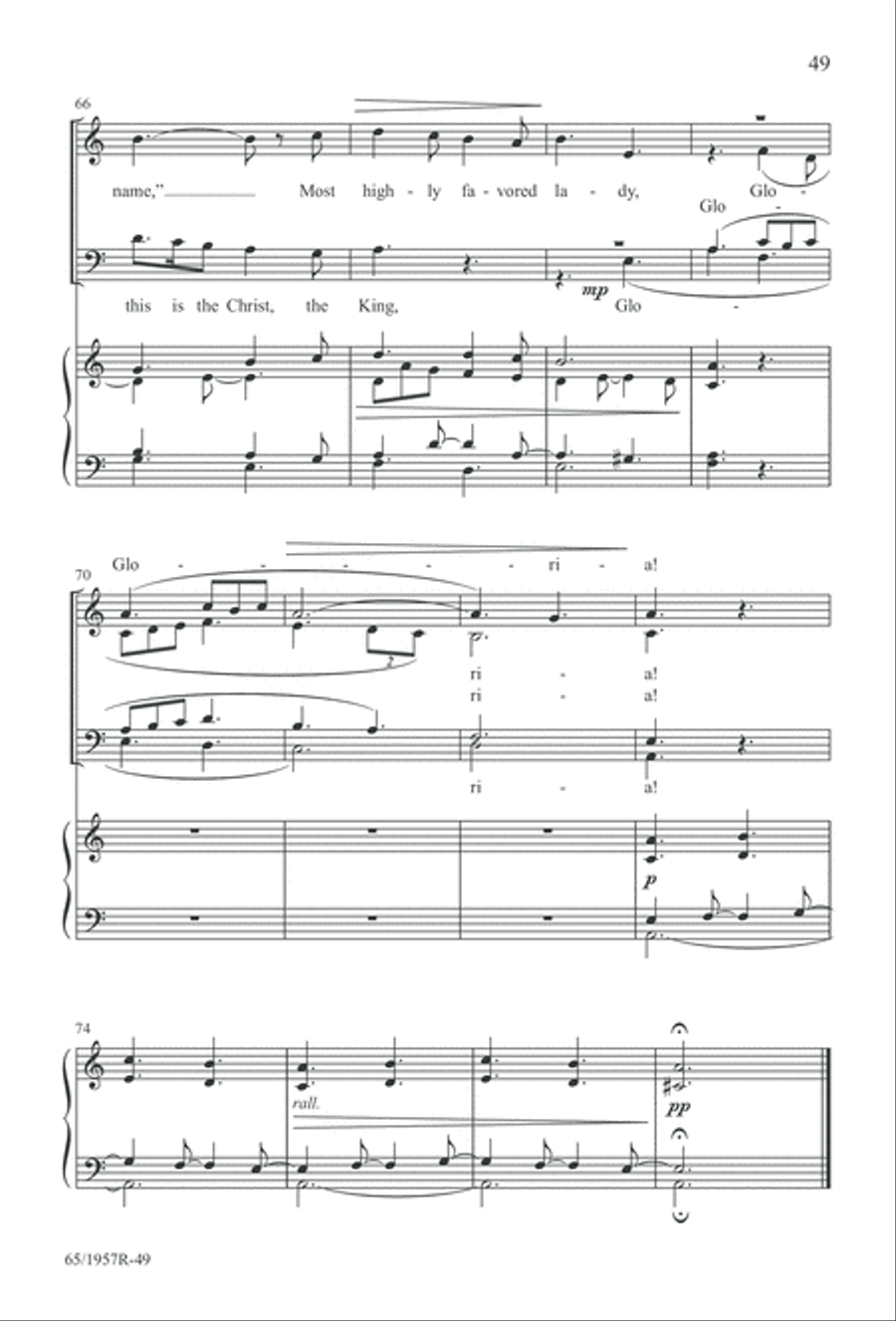 Festival of Lessons and Carols 4-Part scores gallery preview page 50