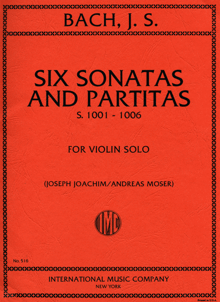 Six Sonatas and Partitas, S. 1001-1006 (JOACHIM)