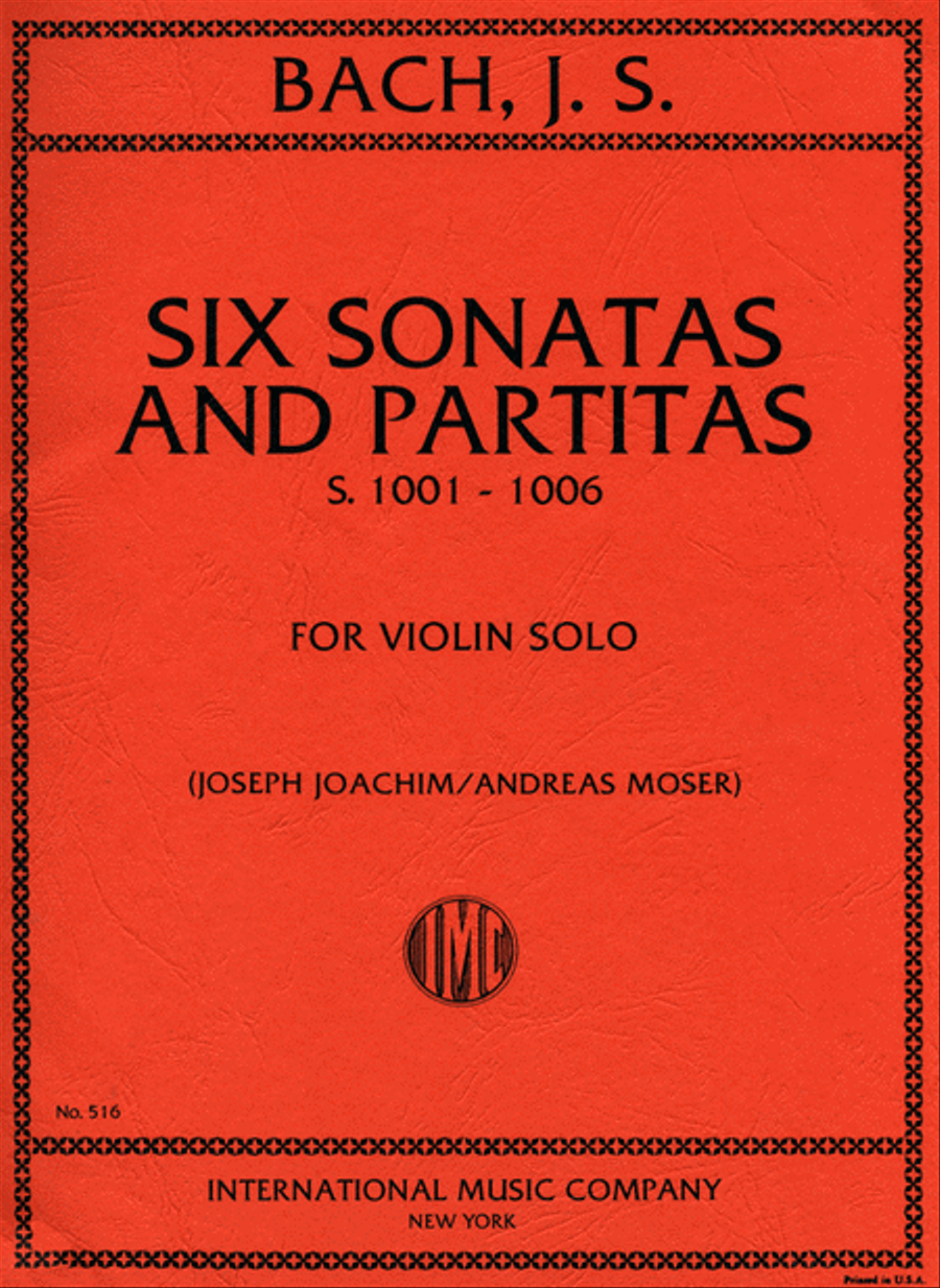 Six Sonatas and Partitas, BWV1001-1006 Violin Solo scores gallery preview page 1