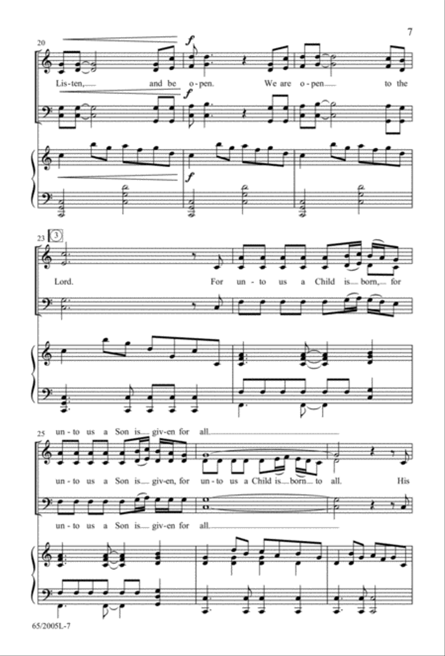 I Hear the Prophet Callin' 4-Part scores gallery preview page 8