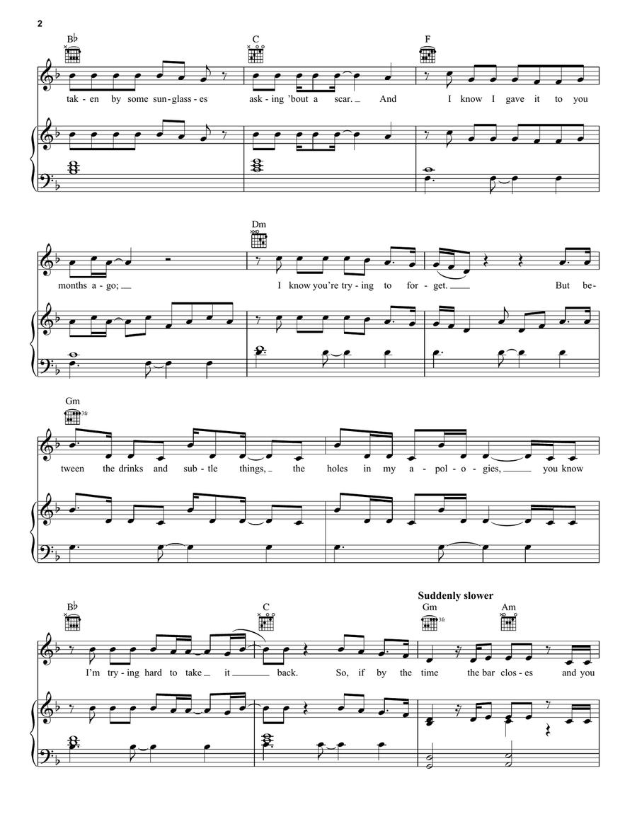 We Are Young We Are Young Acoustic Guitar scores gallery preview page 2