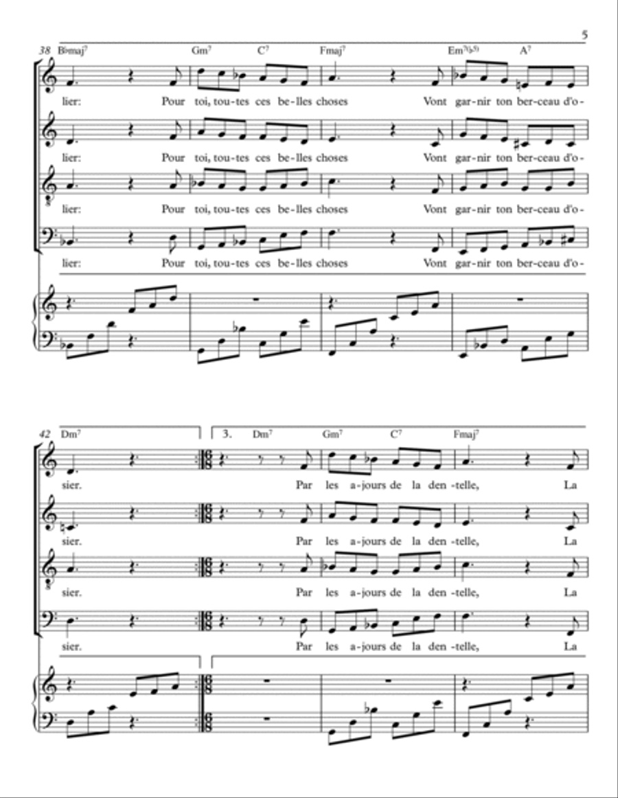POÉSIE DE NOËL POUR SÉRAPHINETTE 4-Part scores gallery preview page 5