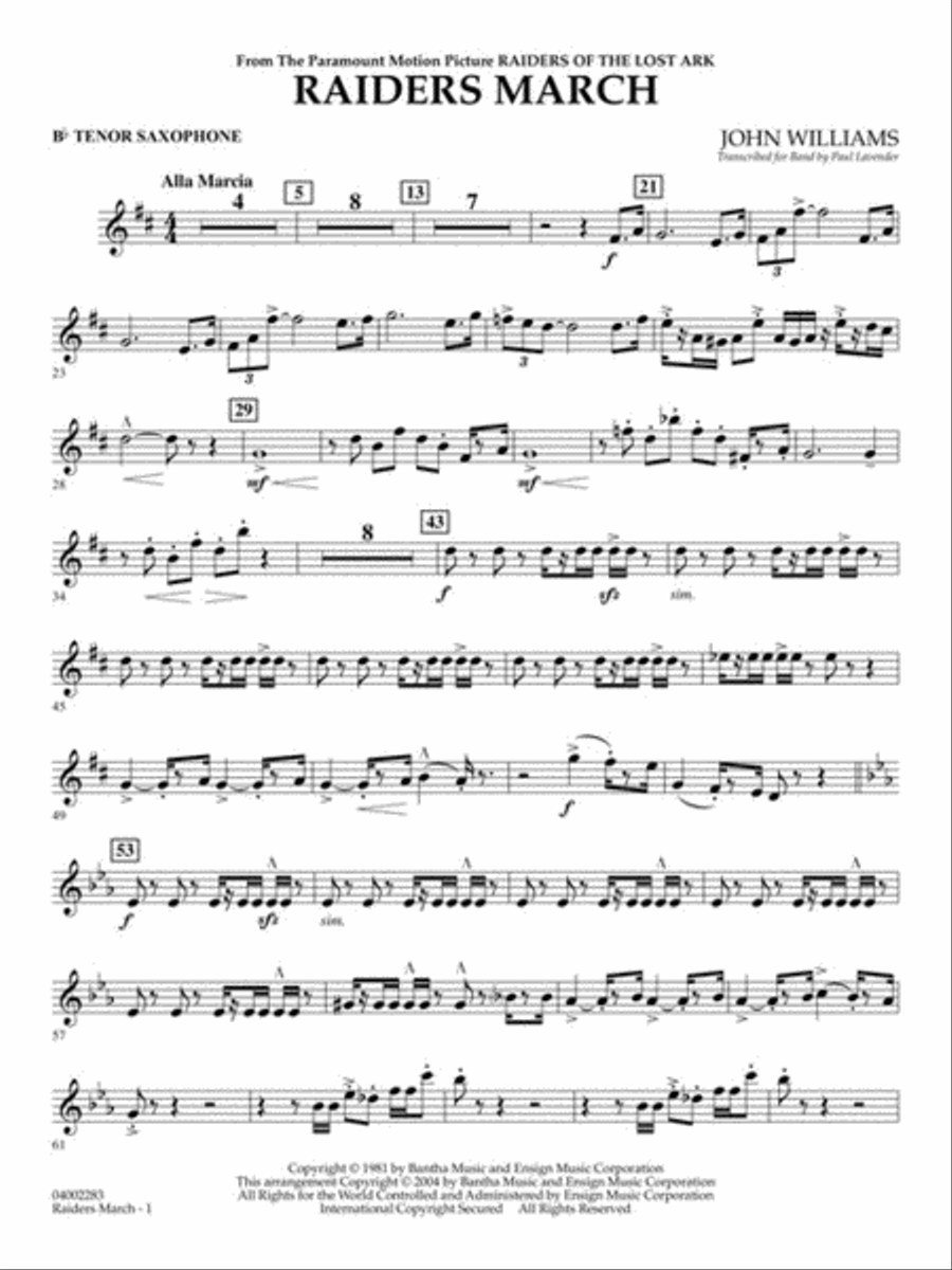 Raiders March Raiders March Concert Band scores gallery preview page 6