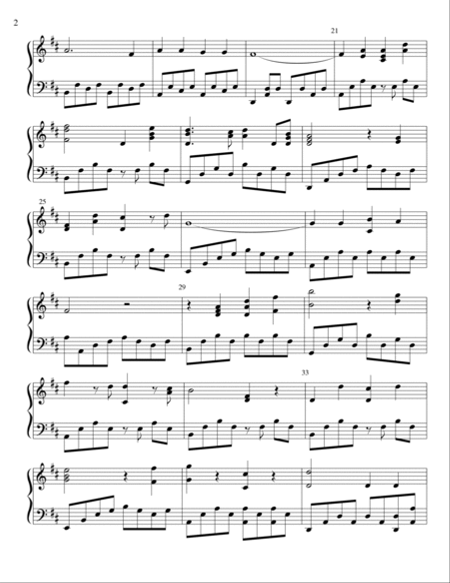 How Great Thou Art Piano Solo scores gallery preview page 2